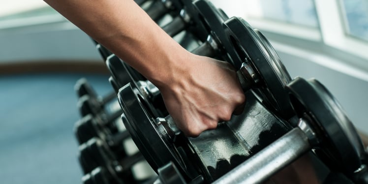Hand Reaching for Weight