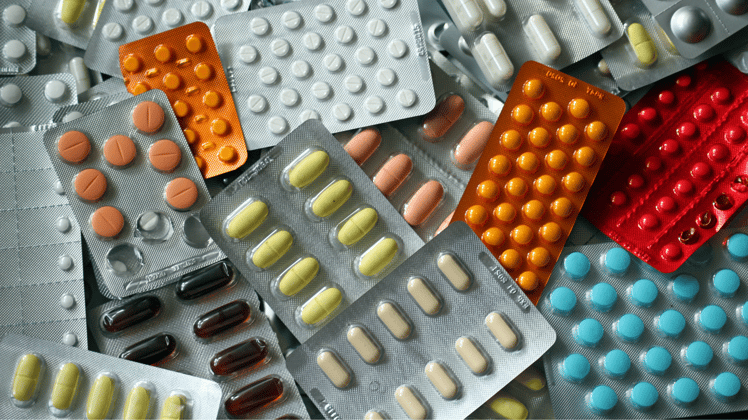 Pills in package