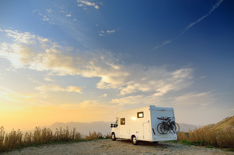 RV parked for camping