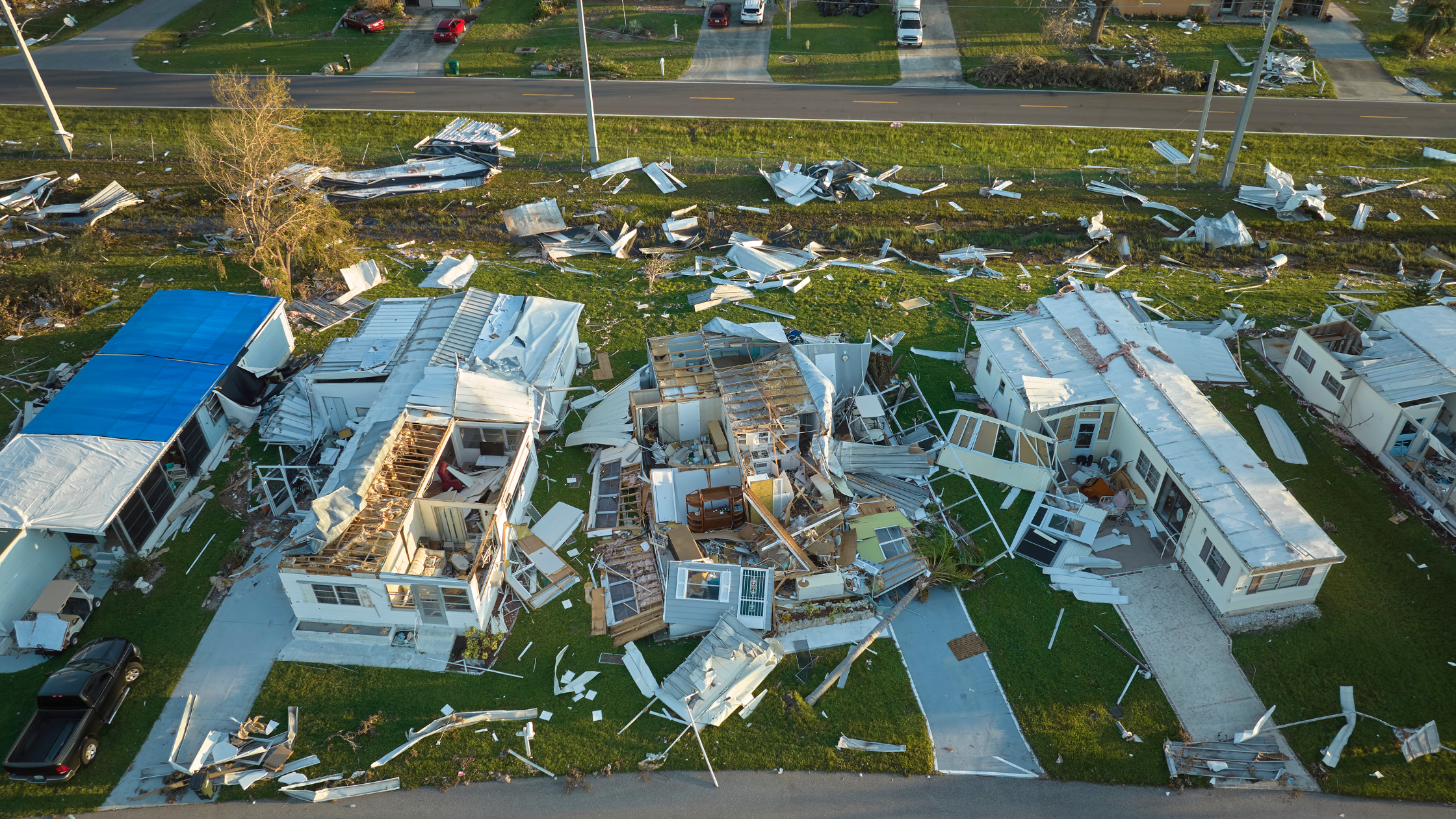 aftermath of a Florida hurricane