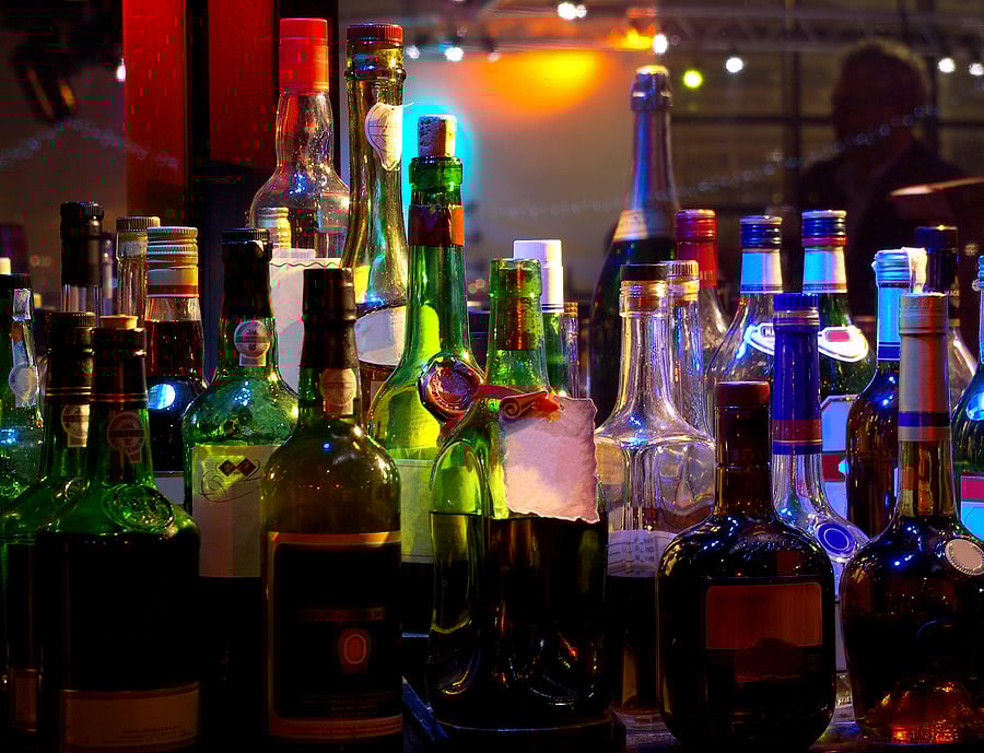 bottles of liquor
