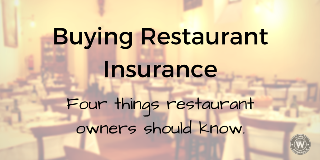 4 Things to Know About Restaurant Insurance