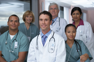 doctors posing together