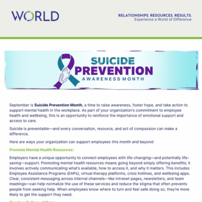 World Suicide Prevention