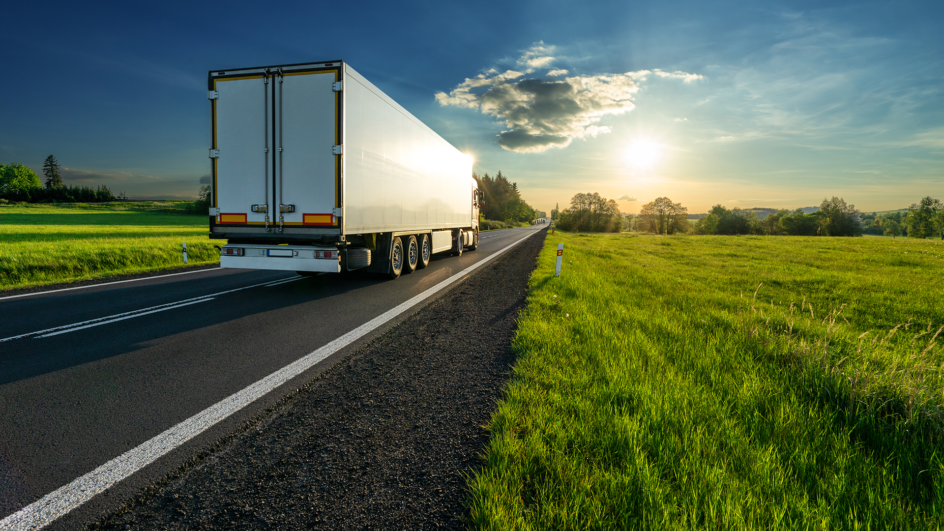Truck on the road